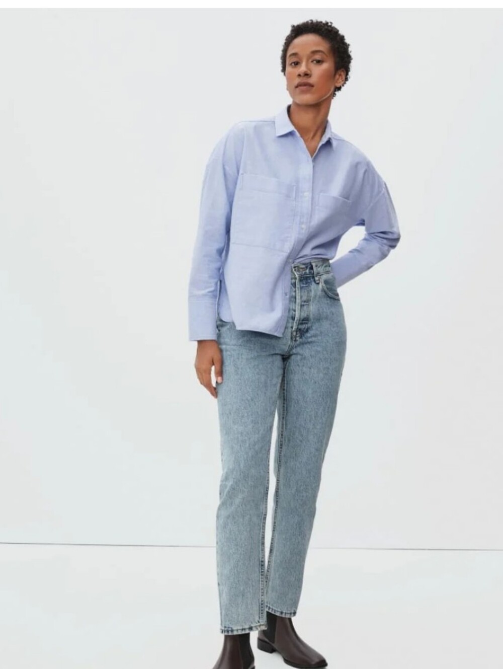 Everlane The 90's Cheeky Jean 25 Regular Organic Cotton Button Fly